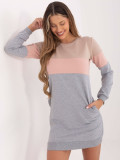 Beige-Pink Sweat Dress RUE PARIS