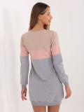 Beige-Pink Sweat Dress RUE PARIS