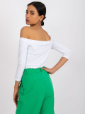 White Blouse with Hispanic Neckline Basic Live