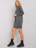 Stylish Gray Dress with Long Sleeves