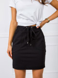 Stylish Black Mini Skirt with Pockets