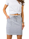 Gray Basic Skirt