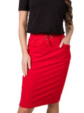 Red Sweat Skirt