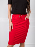 Red Sweat Skirt