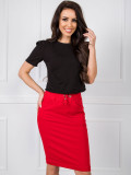 Red Sweat Skirt
