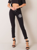 Black Sports Pants with Application