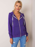 Dark Purple Cotton Hoodie