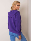 Dark Purple Cotton Hoodie