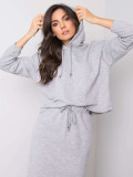 RUE PARIS Gray Melange Cotton Set
