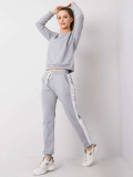 RUE PARIS Women's Gray Melange Tracksuit