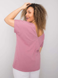 Pink Plus Size Cotton T-Shirt