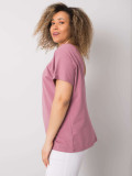 Pink Plus Size Cotton T-Shirt