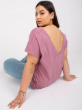 Pink Plus Size Cotton T-Shirt