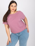 Pink Plus Size Cotton T-Shirt