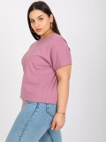 Pink Plus Size Cotton T-Shirt