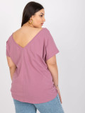 Pink Plus Size Cotton T-Shirt