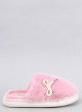 Pink fur slippers