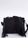 Women's bag with tassels black
