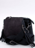 Women's bag with tassels black