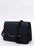 Black handbag made of eco-leather