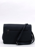 Black handbag made of eco-leather