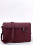 Burgundy handbag made of eco-leather