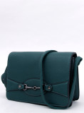 Green handbag made of eco-leather