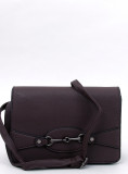 Chocolate brown handbag made of eco-leather