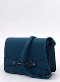 Blue handbag made of eco-leather