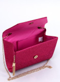 Women's shiny pink handbag