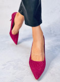Pink glitter pumps