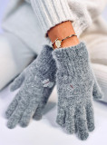 Dark grey DOGGY women's gloves