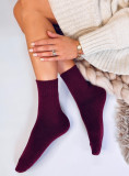 Burgundy woolen socks