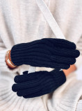 Warm women's gloves black