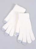 Women's basic gloves ecru