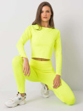 Fluo Yellow Women's Sports Set