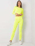 Fluo Yellow Women's Sports Set