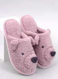 Pink women's slippers TEDDY BEAR