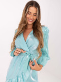 Mint Dress with Ruffle