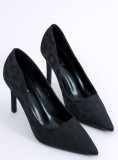 Black pumps with a pattern