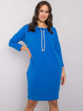 Simple Blue Dress with Long Sleeves
