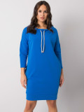 Simple Blue Dress with Long Sleeves