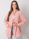 Pink Checked Long Sleeve Shirt