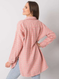 Pink Checked Long Sleeve Shirt