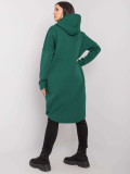 Stylish Hooded Sweatshirt in Dark Green