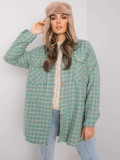 Green Checked Long Sleeve Shirt