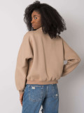 Stylish Beige Sweatshirt with Long Sleeves