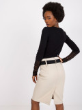 Elegant Black Blouse with Long Sleeves