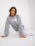 Gray Women's Pullover without Hood