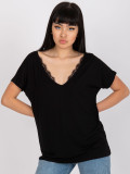 Elegant Black Lace T-Shirt